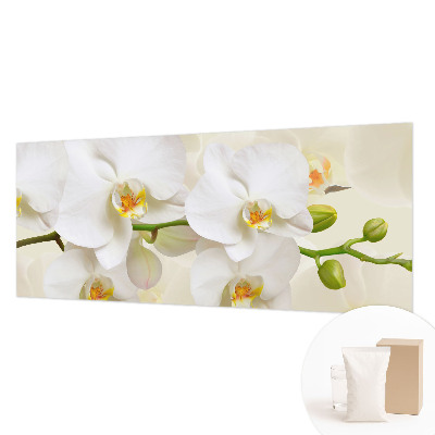 Fotomural decorativo para cabecero de cama con un motivo de riqueza floral