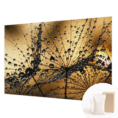 Papel mural con patrón decorativo con delicadas gotas decorativas