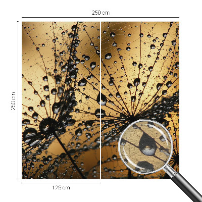 Papel mural con patrón decorativo con delicadas gotas decorativas