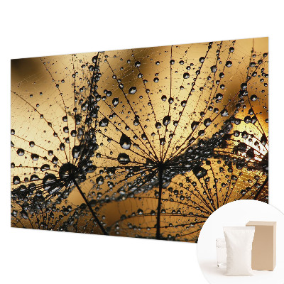 Papel mural con patrón decorativo con delicadas gotas decorativas
