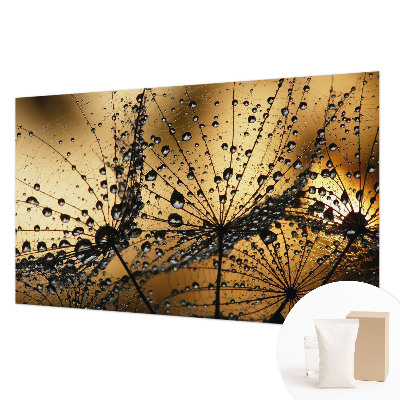 Papel mural con patrón decorativo con delicadas gotas decorativas