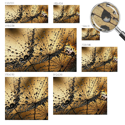 Papel mural con patrón decorativo con delicadas gotas decorativas
