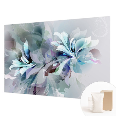 Mural de pared con estampado hermoso con diseño de abstracción floral