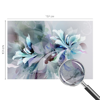 Mural de pared con estampado hermoso con diseño de abstracción floral