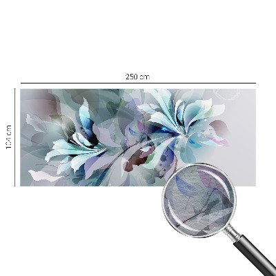 Mural de pared con estampado hermoso con diseño de abstracción floral