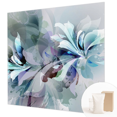 Mural de pared con estampado hermoso con diseño de abstracción floral