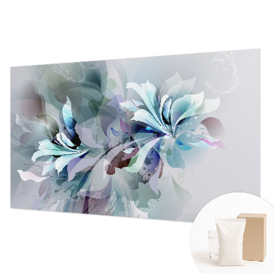 Mural de pared con estampado hermoso con diseño de abstracción floral