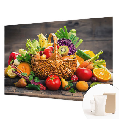 Papel mural texturado decorativo con diseño Riqueza frutal