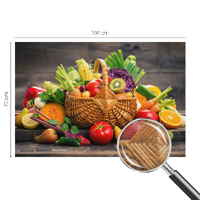 Papel mural texturado decorativo con diseño Riqueza frutal