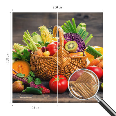 Papel mural texturado decorativo con diseño Riqueza frutal