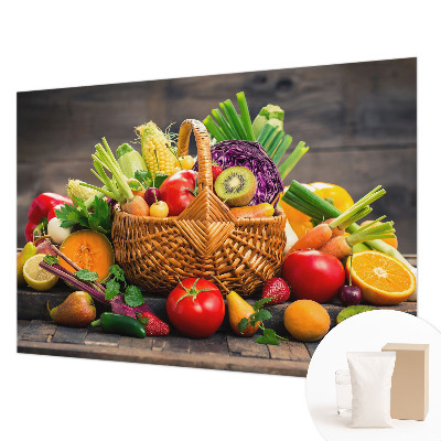 Papel mural texturado decorativo con diseño Riqueza frutal