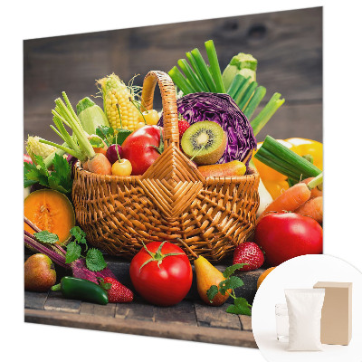 Papel mural texturado decorativo con diseño Riqueza frutal