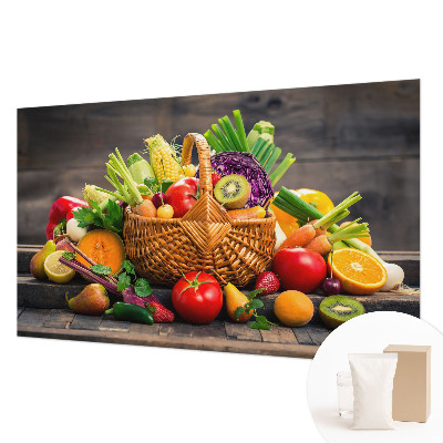 Papel mural texturado decorativo con diseño Riqueza frutal