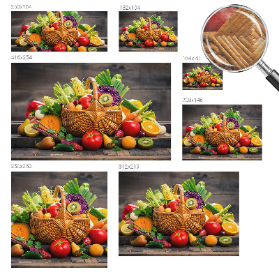 Papel mural texturado decorativo con diseño Riqueza frutal