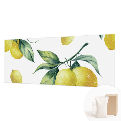 Papel mural con patrón decorativo con motivo de limón