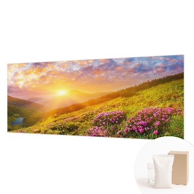 Mural de pared con estampado hermoso con motivo de montaña del oeste