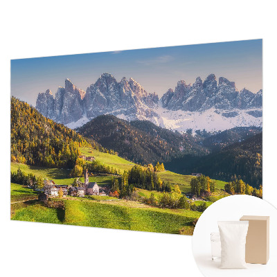 Fotomural decorativo para cabecero de cama con un paisaje de montaña