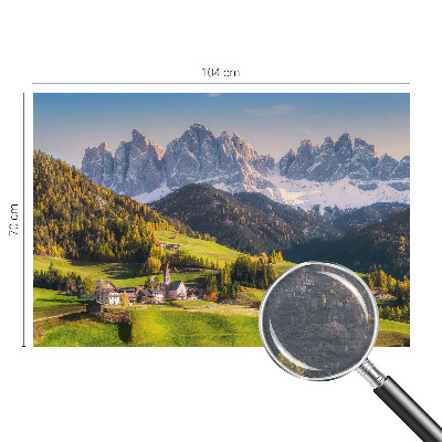 Fotomural decorativo para cabecero de cama con un paisaje de montaña