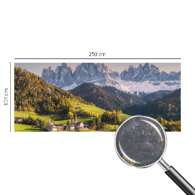 Fotomural decorativo para cabecero de cama con un paisaje de montaña