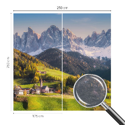 Fotomural decorativo para cabecero de cama con un paisaje de montaña