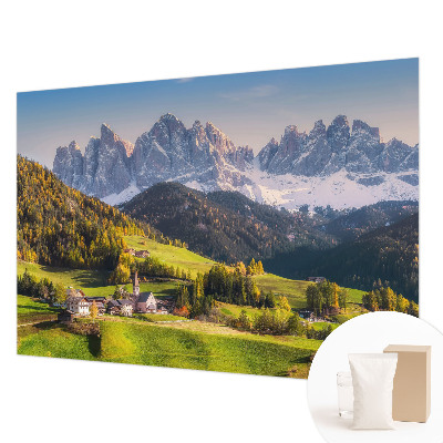 Fotomural decorativo para cabecero de cama con un paisaje de montaña