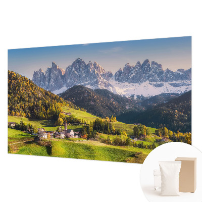 Fotomural decorativo para cabecero de cama con un paisaje de montaña