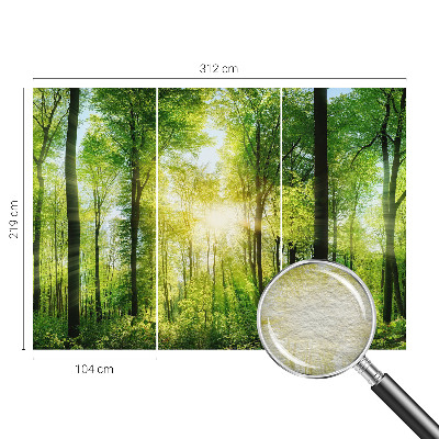 Mural decorativo con el motivo 'Armonía del bosque'