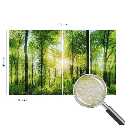 Mural decorativo con el motivo 'Armonía del bosque'