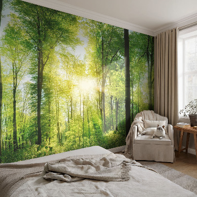 Mural decorativo con el motivo 'Armonía del bosque'