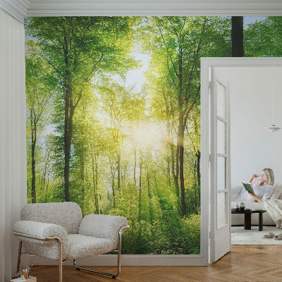 Mural decorativo con el motivo 'Armonía del bosque'