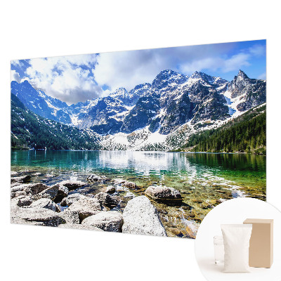 Fotomural decorativo para cabecero de cama con un paisaje de montaña