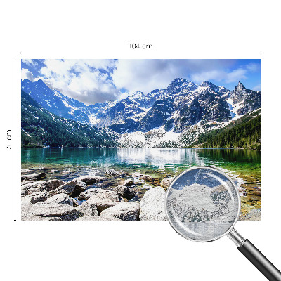 Fotomural decorativo para cabecero de cama con un paisaje de montaña