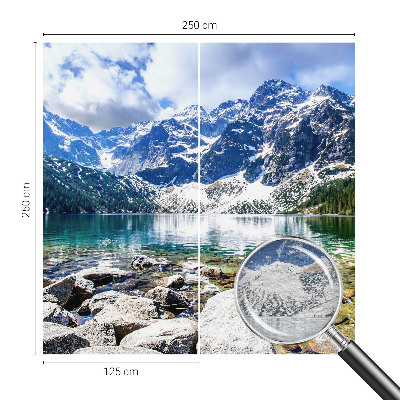 Fotomural decorativo para cabecero de cama con un paisaje de montaña