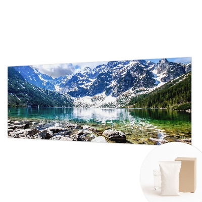Fotomural decorativo para cabecero de cama con un paisaje de montaña