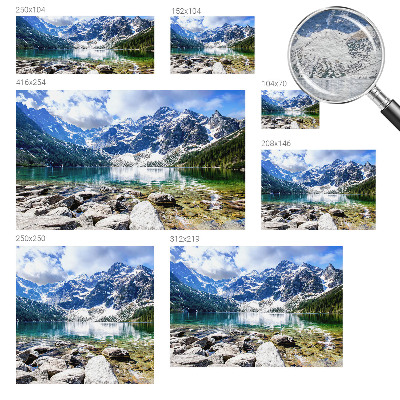 Fotomural decorativo para cabecero de cama con un paisaje de montaña