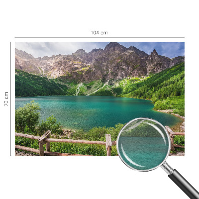 Fotomural decorativo para cabecero de cama con un paisaje de montaña