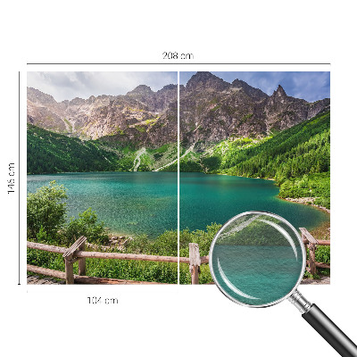 Fotomural decorativo para cabecero de cama con un paisaje de montaña