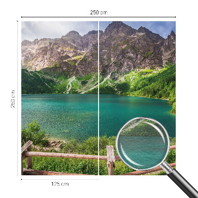 Fotomural decorativo para cabecero de cama con un paisaje de montaña