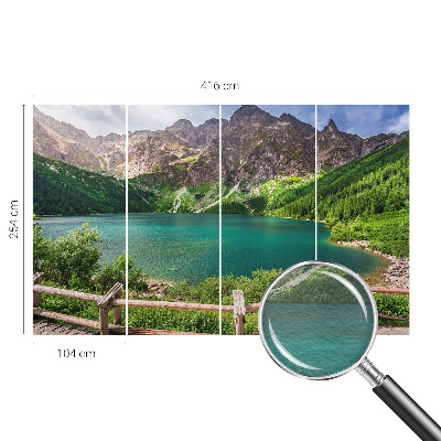 Fotomural decorativo para cabecero de cama con un paisaje de montaña