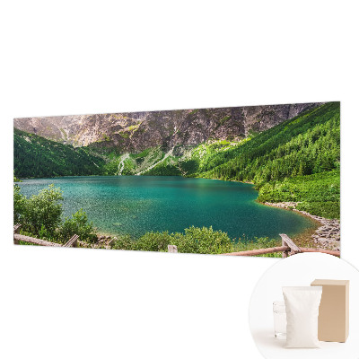 Fotomural decorativo para cabecero de cama con un paisaje de montaña