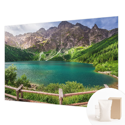 Fotomural decorativo para cabecero de cama con un paisaje de montaña