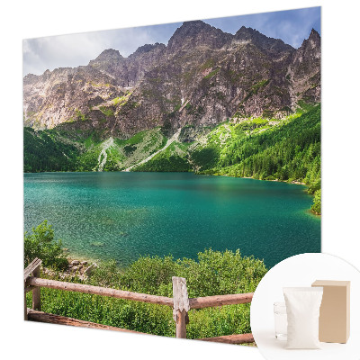 Fotomural decorativo para cabecero de cama con un paisaje de montaña