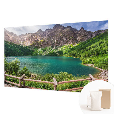 Fotomural decorativo para cabecero de cama con un paisaje de montaña