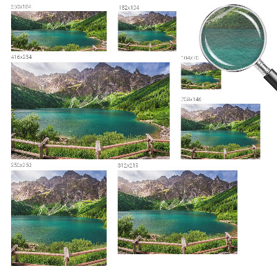 Fotomural decorativo para cabecero de cama con un paisaje de montaña