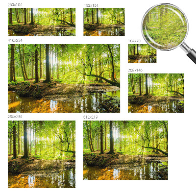 Papel mural texturado decorativo con diseño de paisaje verde