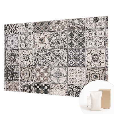 Mural de pared con estampado hermoso con patrones de azulejos