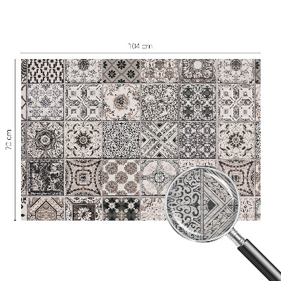 Mural de pared con estampado hermoso con patrones de azulejos
