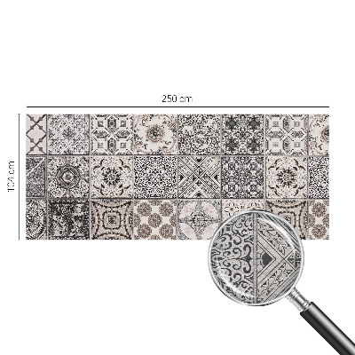 Mural de pared con estampado hermoso con patrones de azulejos