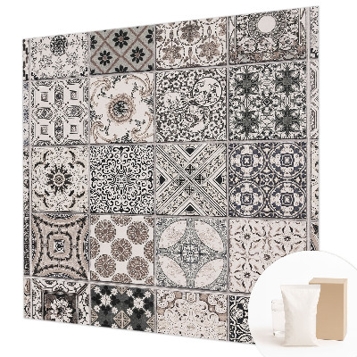 Mural de pared con estampado hermoso con patrones de azulejos