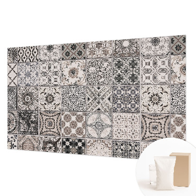 Mural de pared con estampado hermoso con patrones de azulejos